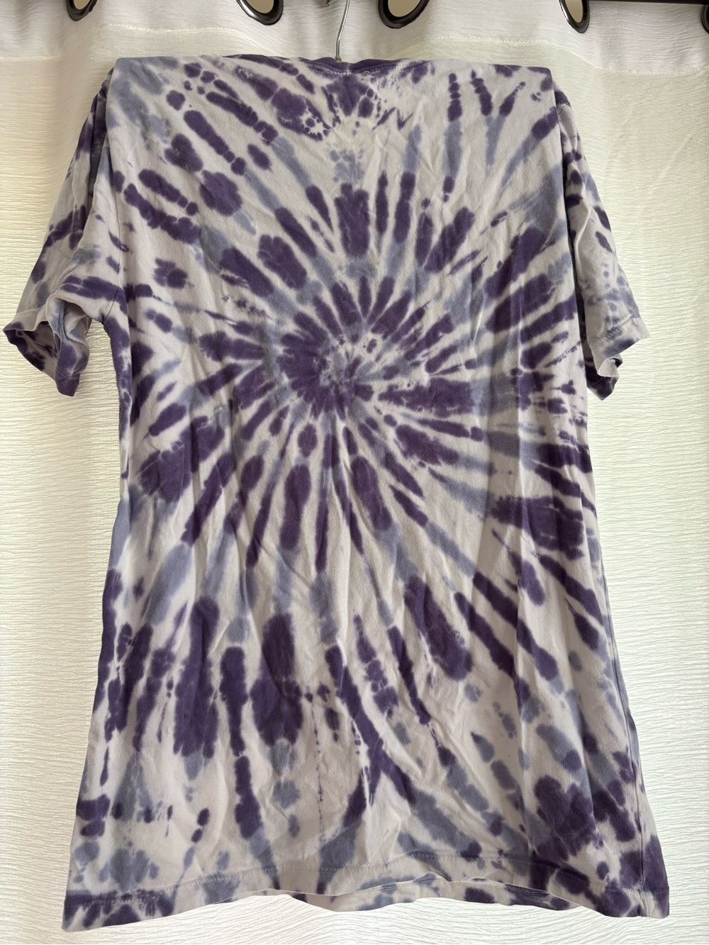 JMU Purple Tie-Dye Short Sleeve Men’s Shirt